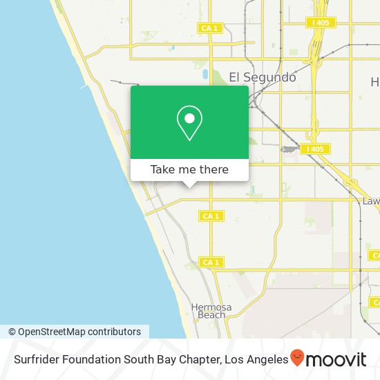 Surfrider Foundation South Bay Chapter map