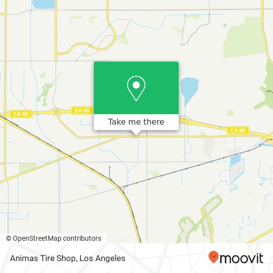 Mapa de Animas Tire Shop