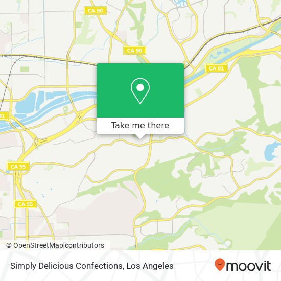 Simply Delicious Confections map