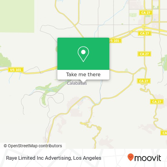 Mapa de Raye Limited Inc Advertising