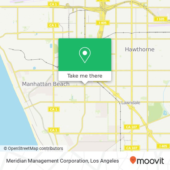 Meridian Management Corporation map