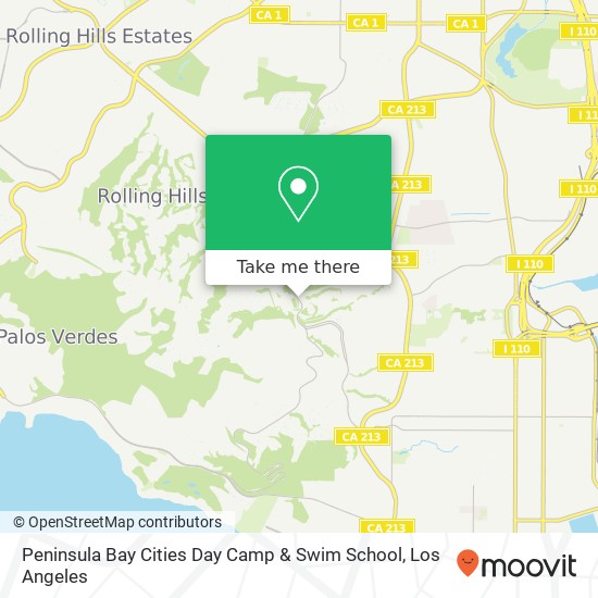 Peninsula Bay Cities Day Camp & Swim School map