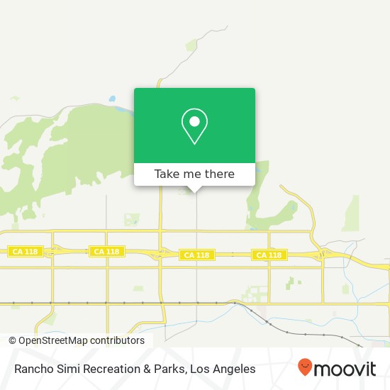 Rancho Simi Recreation & Parks map