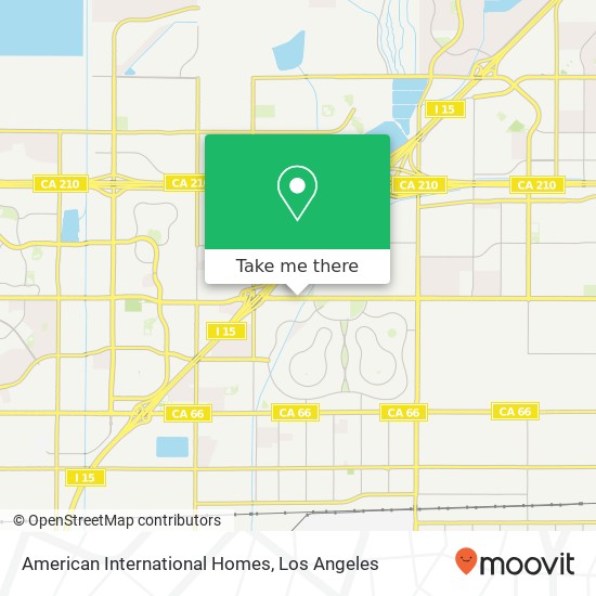 American International Homes map