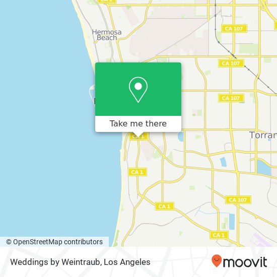 Weddings by Weintraub map