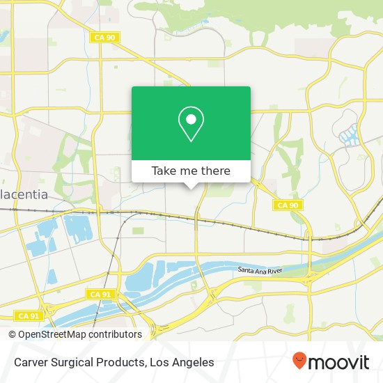 Carver Surgical Products map