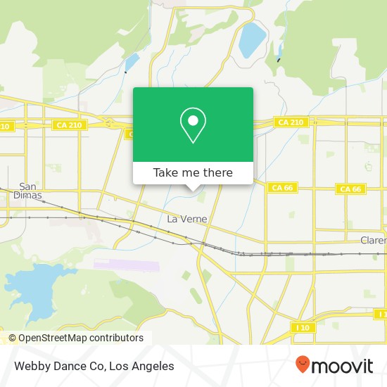 Webby Dance Co map