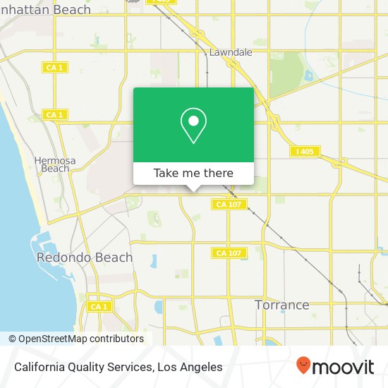Mapa de California Quality Services