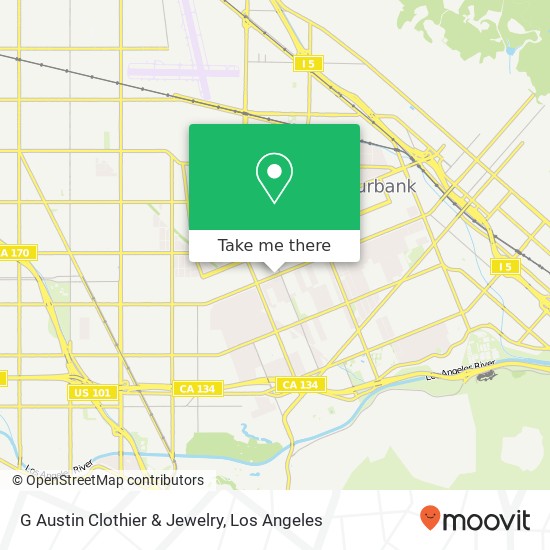 G Austin Clothier & Jewelry map