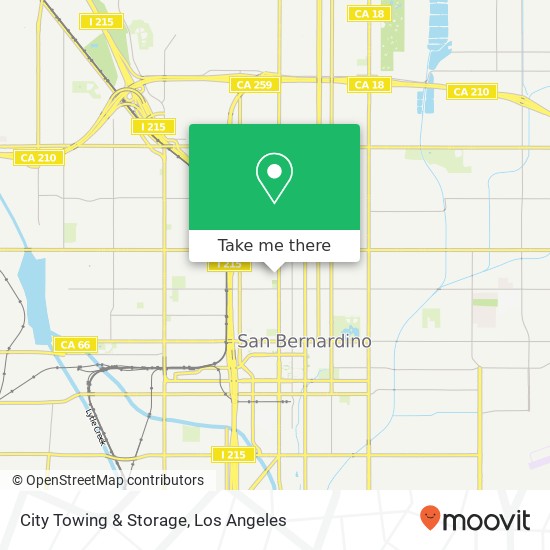 City Towing & Storage map