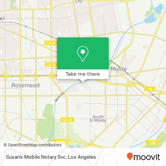 Susan's Mobile Notary Svc map