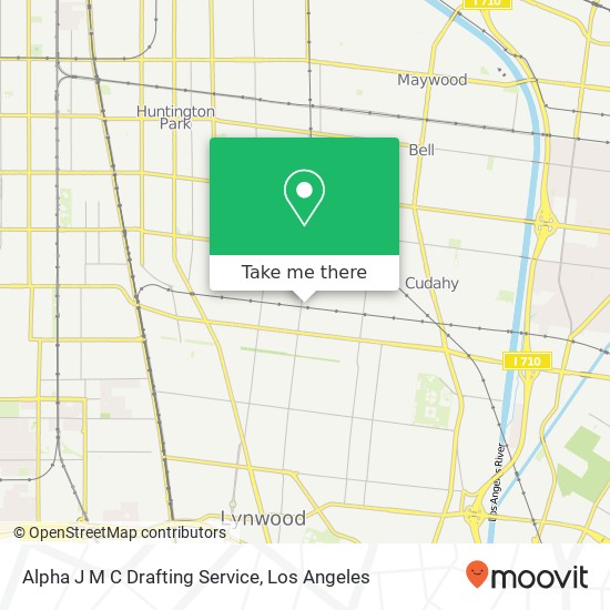 Alpha J M C Drafting Service map