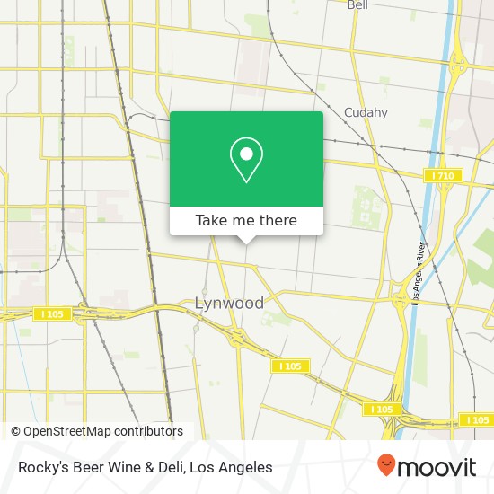 Mapa de Rocky's Beer Wine & Deli