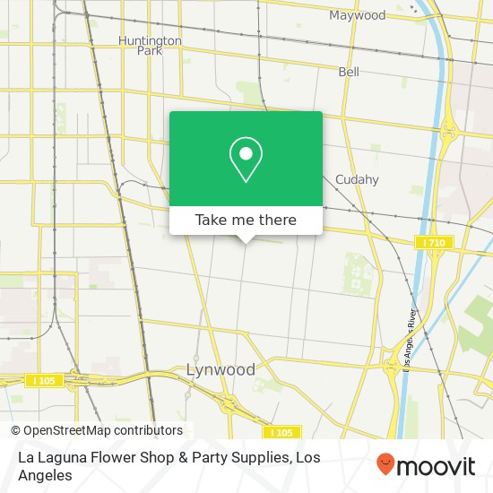 La Laguna Flower Shop & Party Supplies map