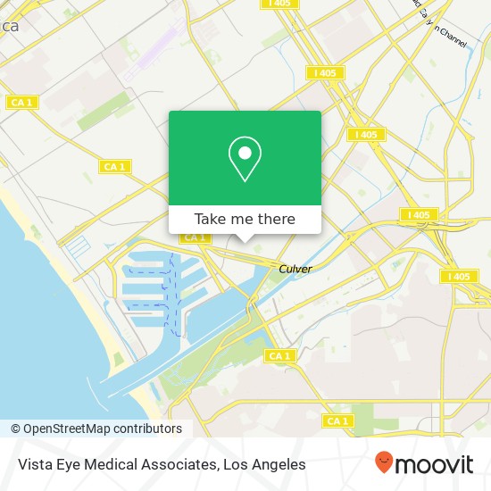 Vista Eye Medical Associates map