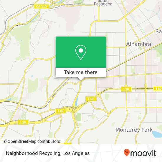 Neighborhood Recycling map