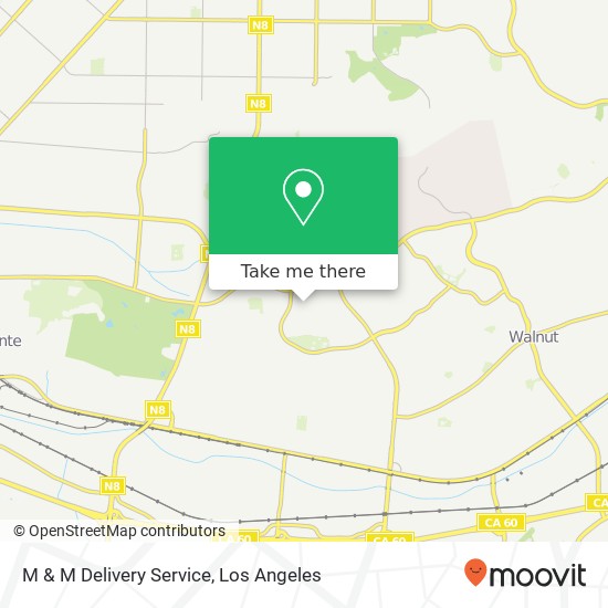 M & M Delivery Service map