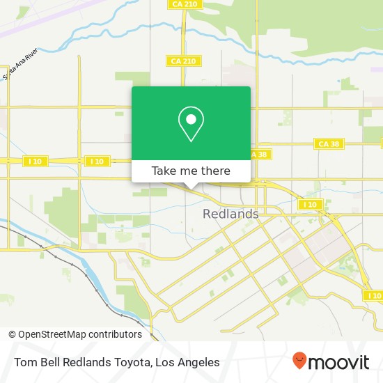 Mapa de Tom Bell Redlands Toyota