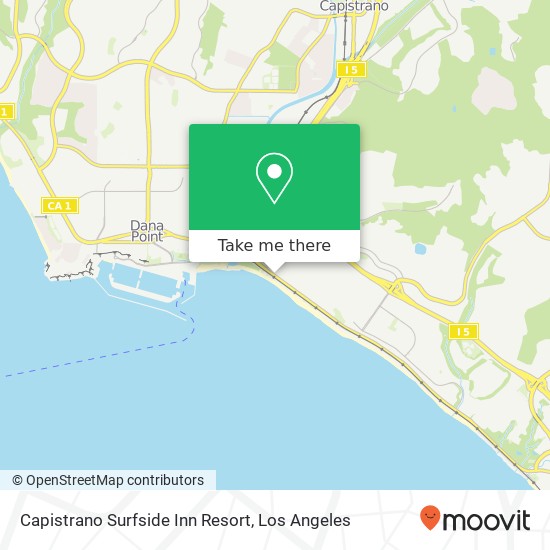 Mapa de Capistrano Surfside Inn Resort