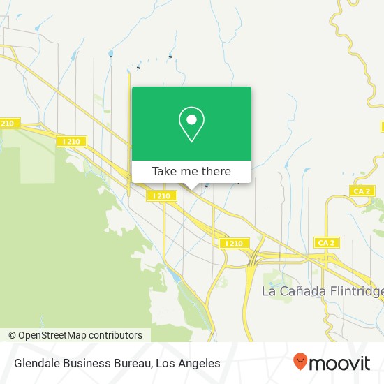 Mapa de Glendale Business Bureau