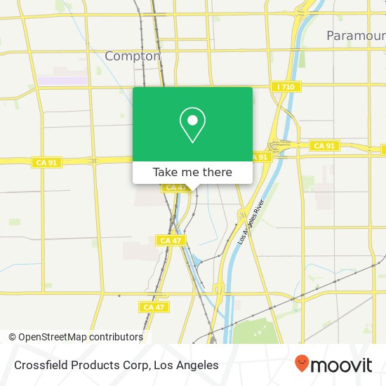 Crossfield Products Corp map