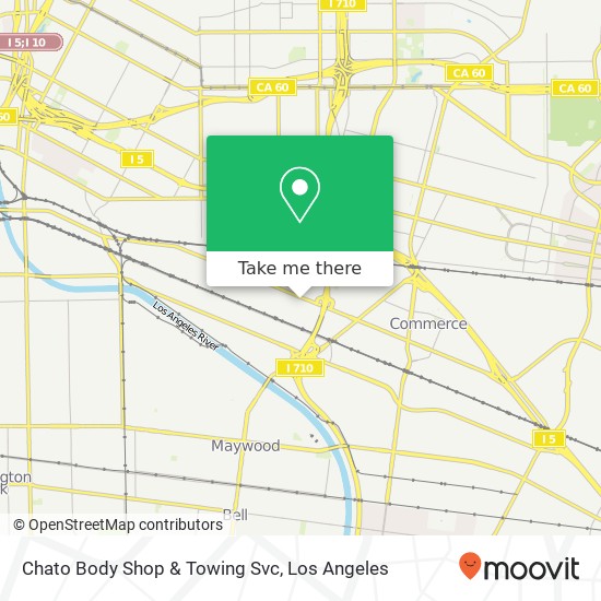 Chato Body Shop & Towing Svc map