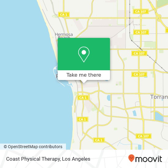 Coast Physical Therapy map