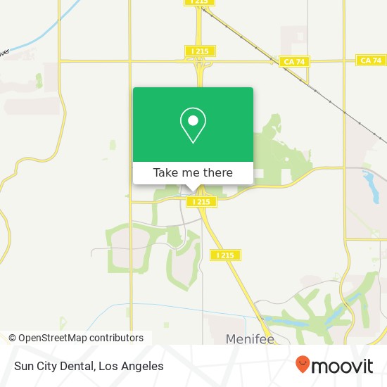 Mapa de Sun City Dental