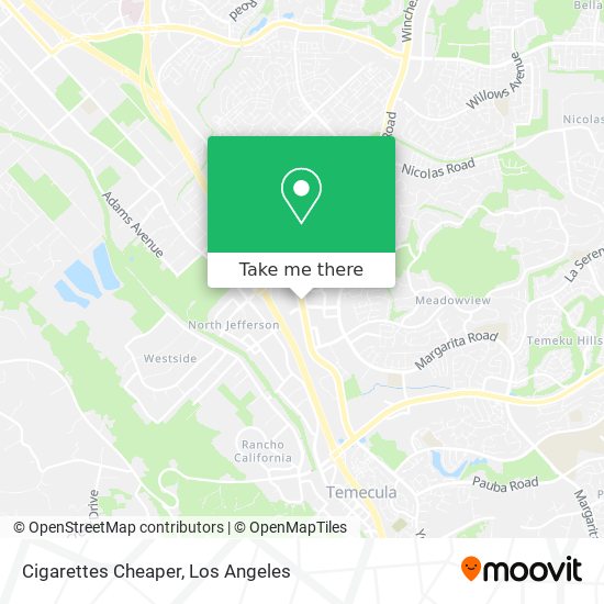 Cigarettes Cheaper map