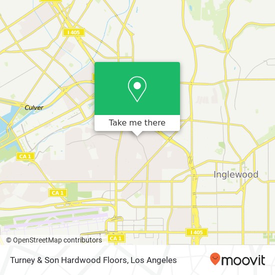 Turney & Son Hardwood Floors map