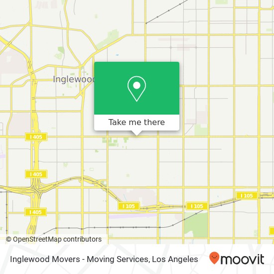 Mapa de Inglewood Movers - Moving Services