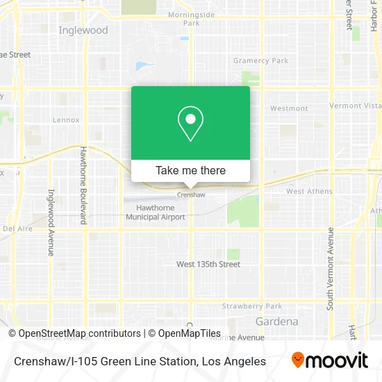 Mapa de Crenshaw / I-105 Green Line Station