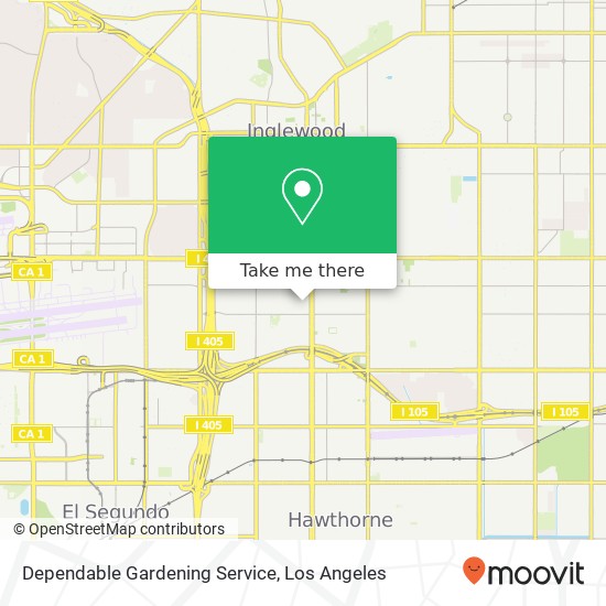 Mapa de Dependable Gardening Service