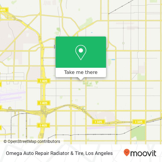Omega Auto Repair Radiator & Tire map