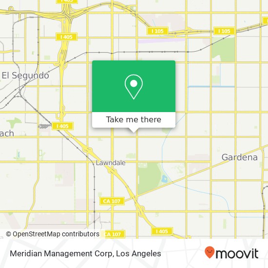 Meridian Management Corp map