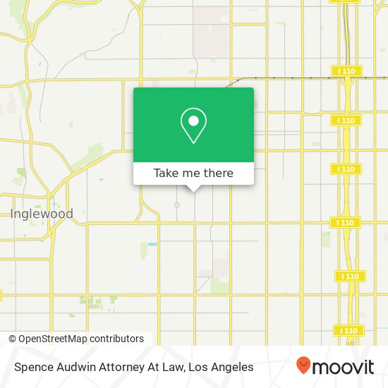Spence Audwin Attorney At Law map