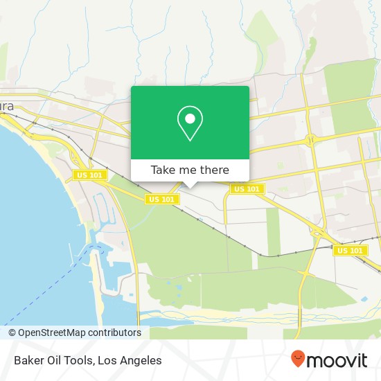 Baker Oil Tools map