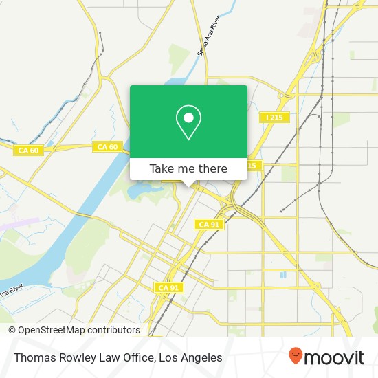 Thomas Rowley Law Office map