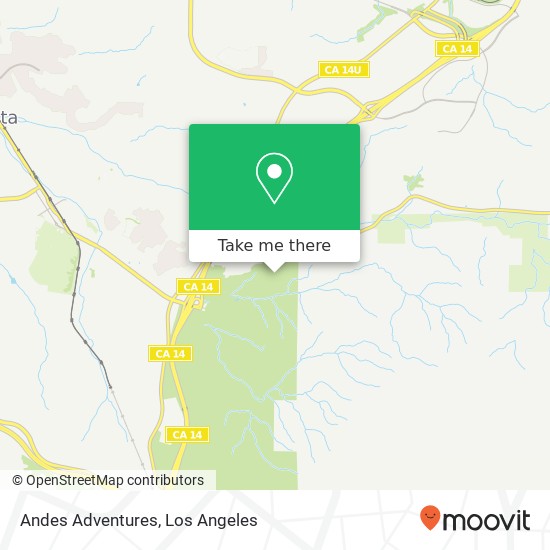 Andes Adventures map