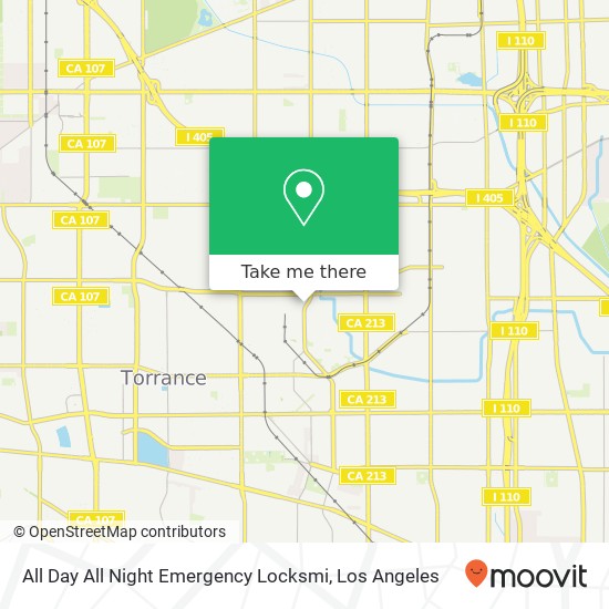 Mapa de All Day All Night Emergency Locksmi