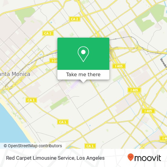 Mapa de Red Carpet Limousine Service