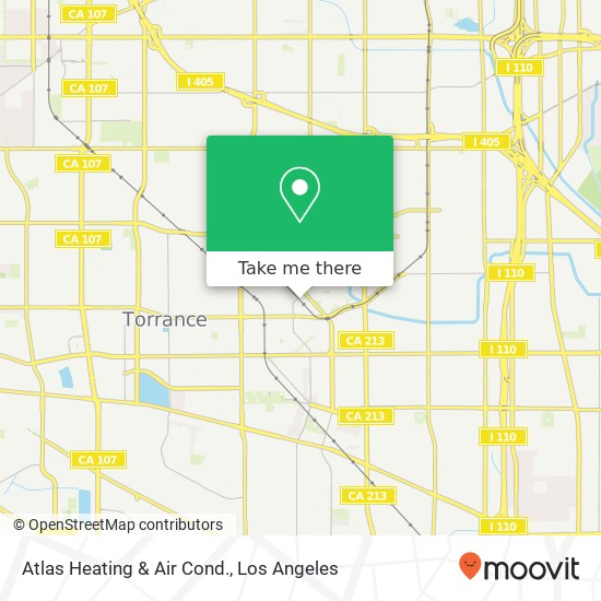 Atlas Heating & Air Cond. map