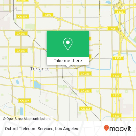 Mapa de Oxford Ttelecom Services