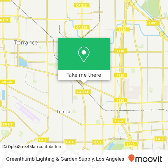 Mapa de Greenthumb Lighting & Garden Supply