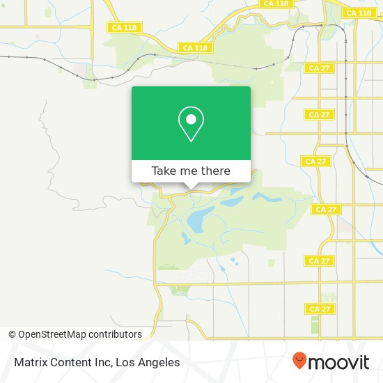 Matrix Content Inc map