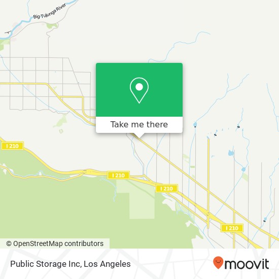 Public Storage Inc map