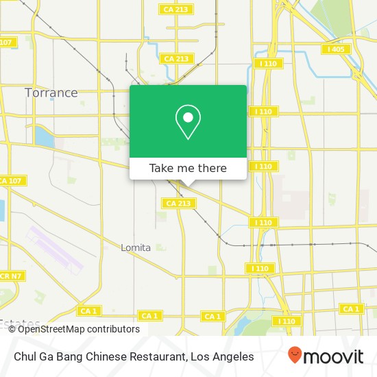 Mapa de Chul Ga Bang Chinese Restaurant