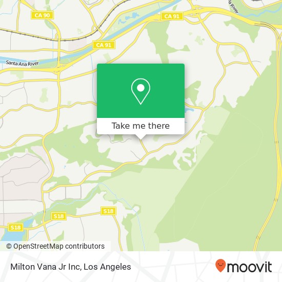 Milton Vana Jr Inc map