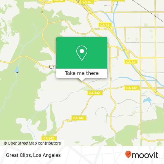 Great Clips map