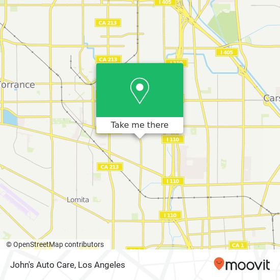 John's Auto Care map